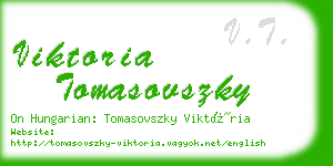 viktoria tomasovszky business card